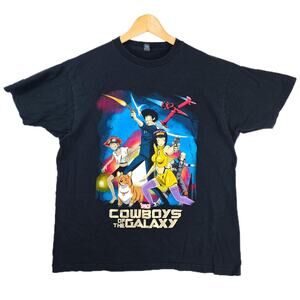 Cowboy Bebop Cowboys Of The Galaxy Shirt Mens XL Black Guardian Anime Comics